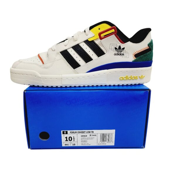 Adidas Sneakers Size 10.5 Men’s Forum Exhibit Low Fb GW9629 Multicolor New